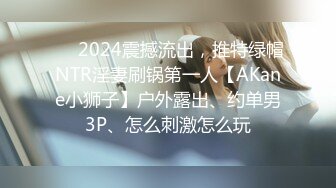 ❤️2024震撼流出，推特绿帽NTR淫妻刷锅第一人【AKane小狮子】户外露出、约单男3P、怎么刺激怎么玩